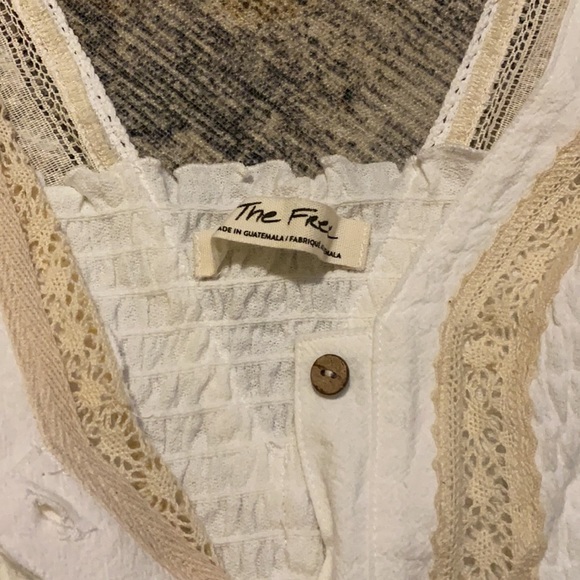 NWOT We the Free white and Ivory Lace top Size Small - Picture 5 of 5